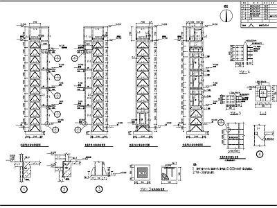 5层室外增加钢结构电梯 施工图