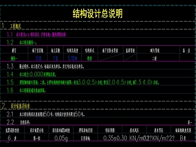 结构专业设计说明 图库