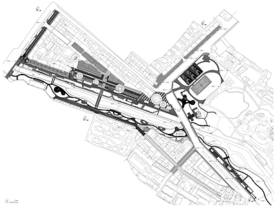 老街区道路景观 施工图