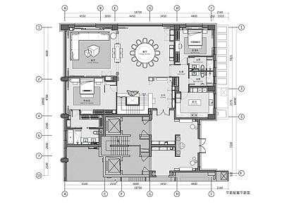 500㎡叠层别墅家装 施工图