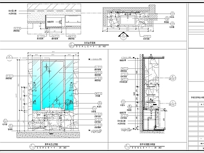 衣柜及洗手台大样 施工图 柜类