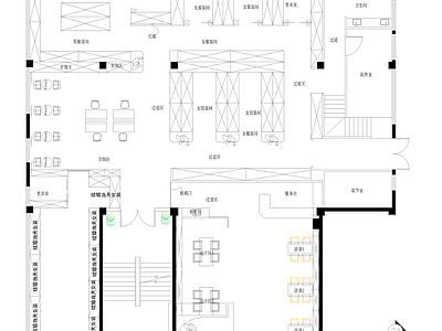 婚纱摄影店 施工图