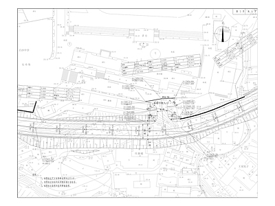 白沙片区大旗山棚户区市政道路工程 施工图 交通道路