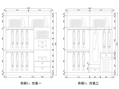 10款衣柜立面 图库