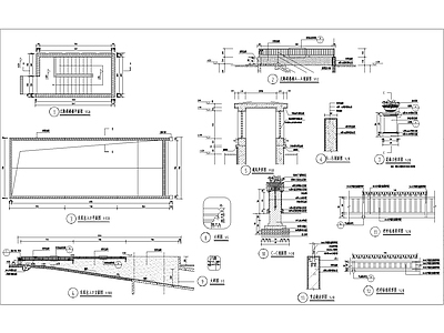 地下车库无障碍楼梯通风井详图 施工图 建筑通用节点