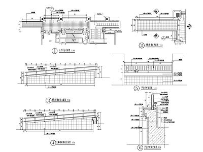 入户平台及无障碍通道详图 施工图 建筑通用节点