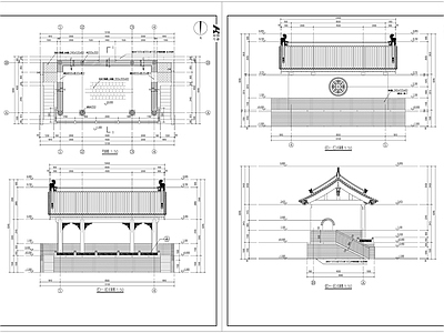 戏台古建筑  施工图