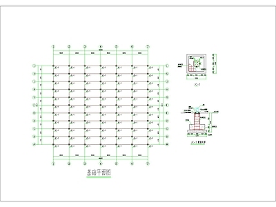 四周玻璃顶部薄膜温室大棚钢结构 施工图