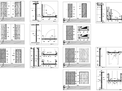 各类门节点详图 施工图 通用节点
