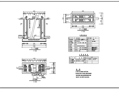 污水提升泵站平面剖面 施工图