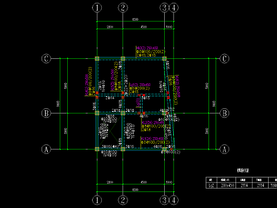 报批自建房建筑及结构图  施工图