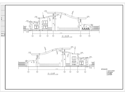 工业园区入口大门 施工图