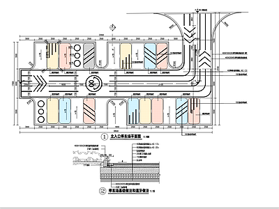 停车场地面详图 施工图