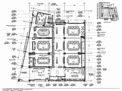 1400㎡会议层室内 施工图