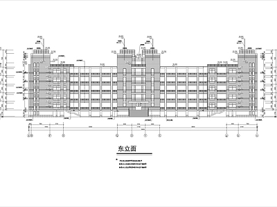 六层中学教学楼建筑 施工图