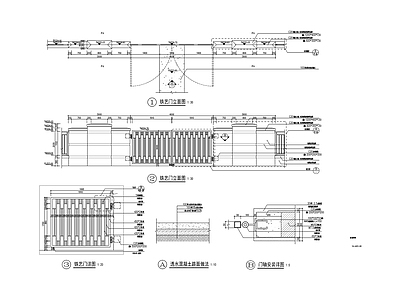 幼儿园入口铁艺门 施工图 通用节点