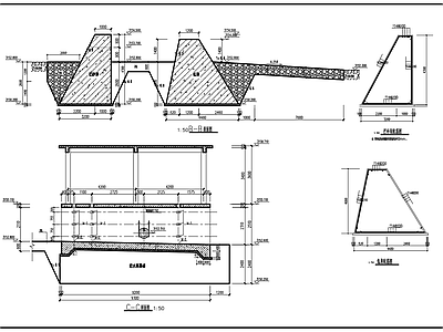 取水坝结构配筋 施工图