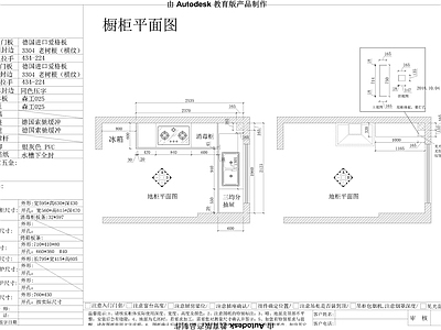 橱柜平立 图库