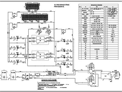 制冷机房及换热站流程图  施工图
