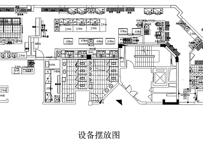 学生食堂厨房工作间 施工图