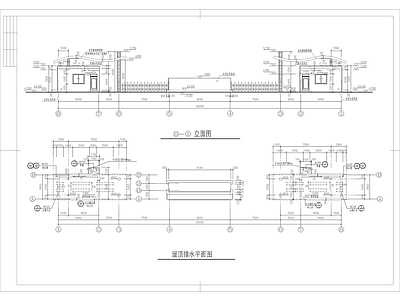 工业园区入口大门 施工图