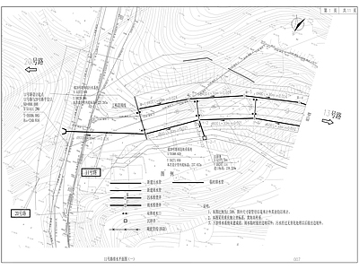 钓鱼嘴片区市政骨架道路工程 施工图 交通道路