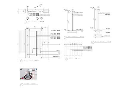 小铁艺门详图 施工图 通用节点