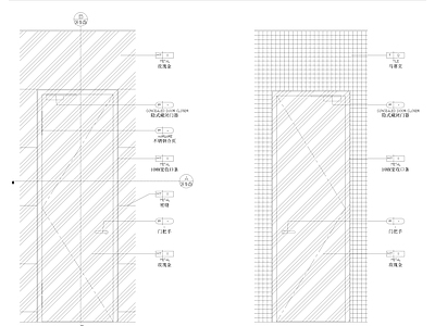 隐形门节点 施工图