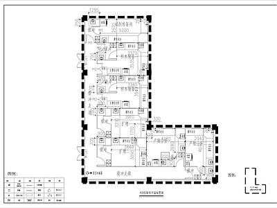 医院PCR实验室平面布置图