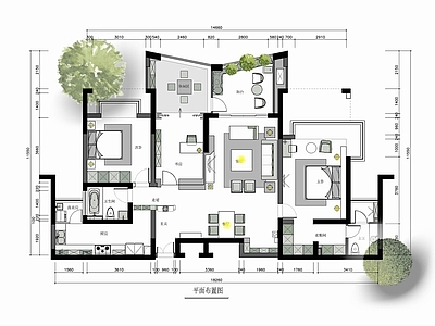 150㎡家装大平层室内 施工图