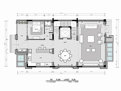 五层小别墅家装室内 施工图