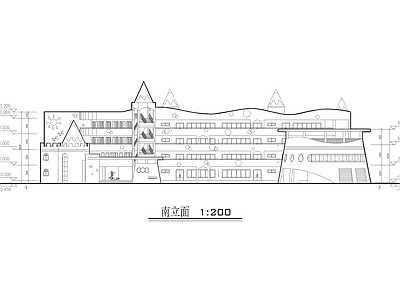 童话风四层合院幼儿园建筑 施工图