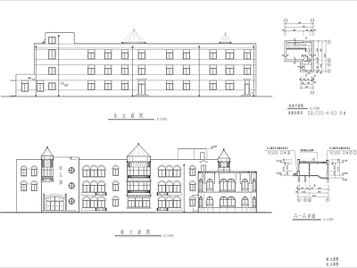 欧式幼儿园全套建筑 施工图