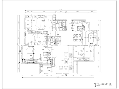 现代180平米大平层室内装修 施工图