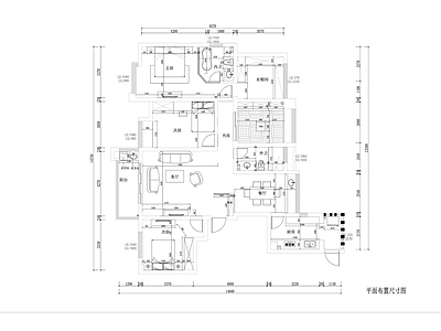 美式180平米大平层室内装修 施工图