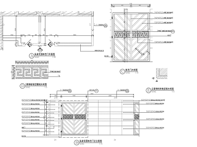 私家花园围墙铁艺门 施工图 通用节点