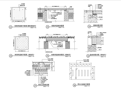 井盖图排水沟做法 施工图