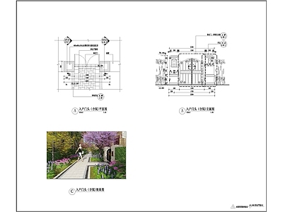 入户门详图 施工图 通用节点