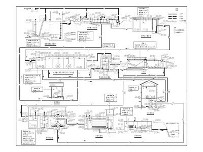 九龙园区污水处理厂建筑 施工图 工业建筑