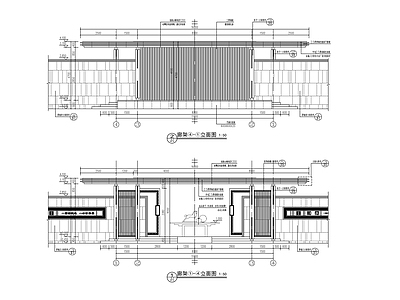 新中式铝板廊架 施工图