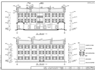 中式风格宿舍建筑 施工图