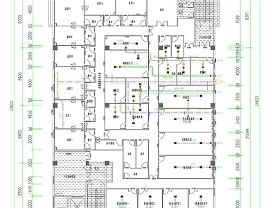 医学检验实验室装修给排水电气暖通 施工图