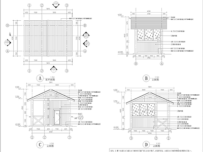 售卖亭详图 施工图