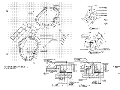 日式温泉泡池 施工图