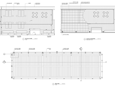 屋顶花园办公区廊架详图 施工图