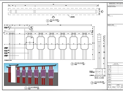 中式室外宣传栏 详图 施工图