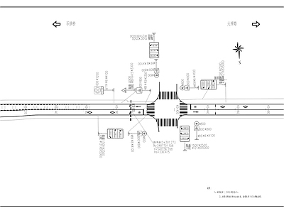 大进镇滨河路延伸段道路工程 施工图 交通道路