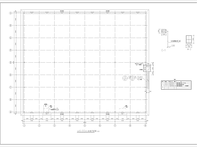 粮库8x40x50建筑钢结构 施工图