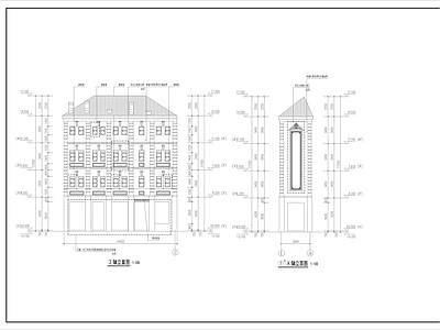 建筑外立面造型线脚详图 施工图 建筑通用节点