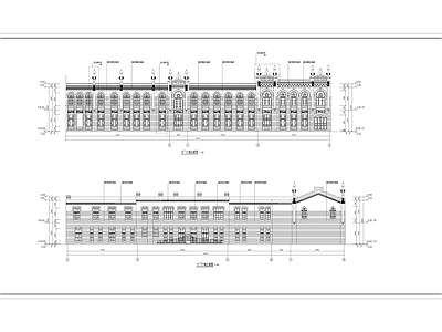 建筑外立面造型线脚详图 施工图 建筑通用节点